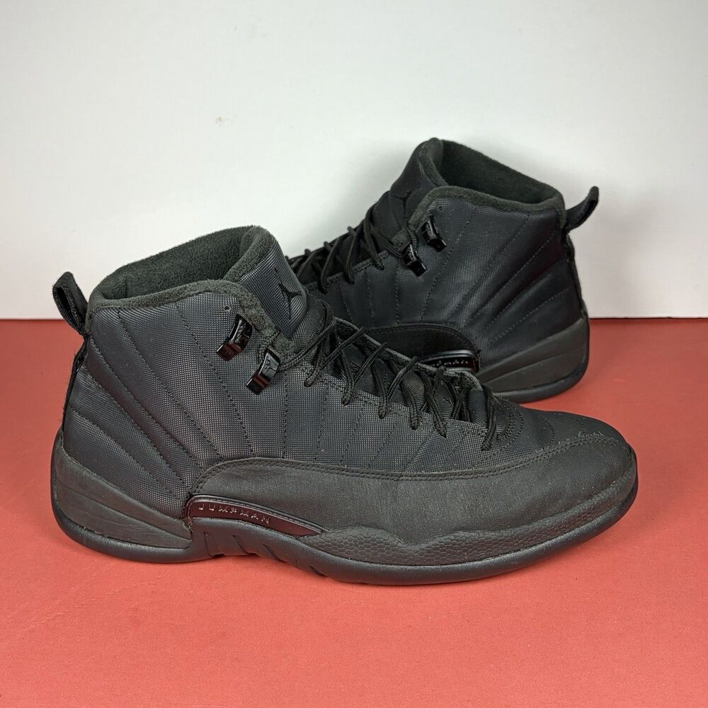 Nike Air Jordan 12 Retro Winterized Triple Black Size 11.5 OG RARE (BQ6851-001)